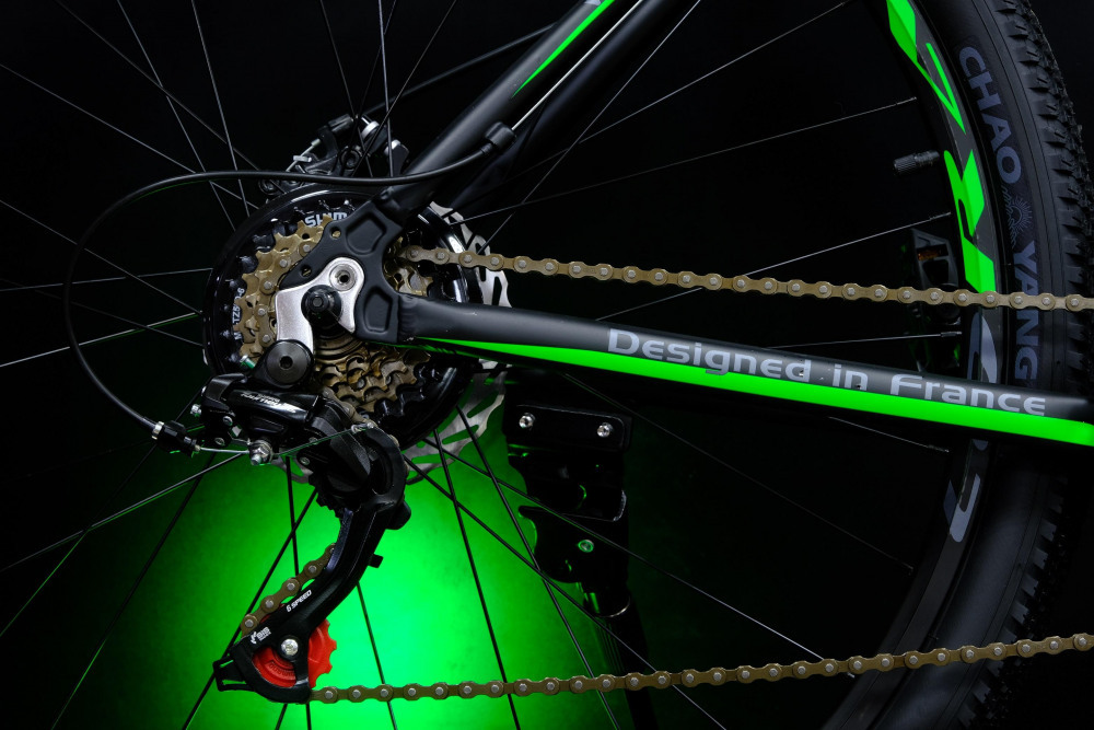 Lorak MAX 190 Матовый Чёрный/Зелёный 17р (на рост 155-173)