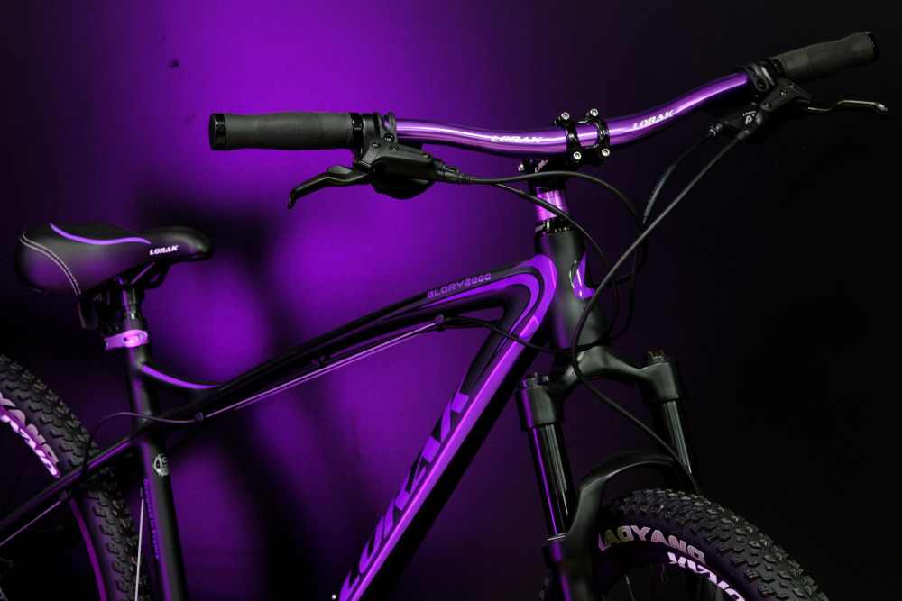 Lorak Glory 2000 Матовый Чёрный/Фиолетовый рама 19 (на рост 171-182)